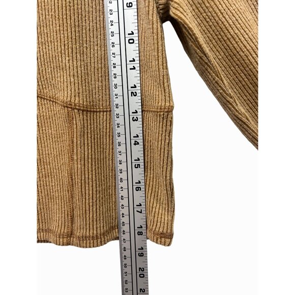 Wild Fable - Women's Ribbed Long Sleeve Crop Top - Brown - Extra Large - Picture 5 of 12